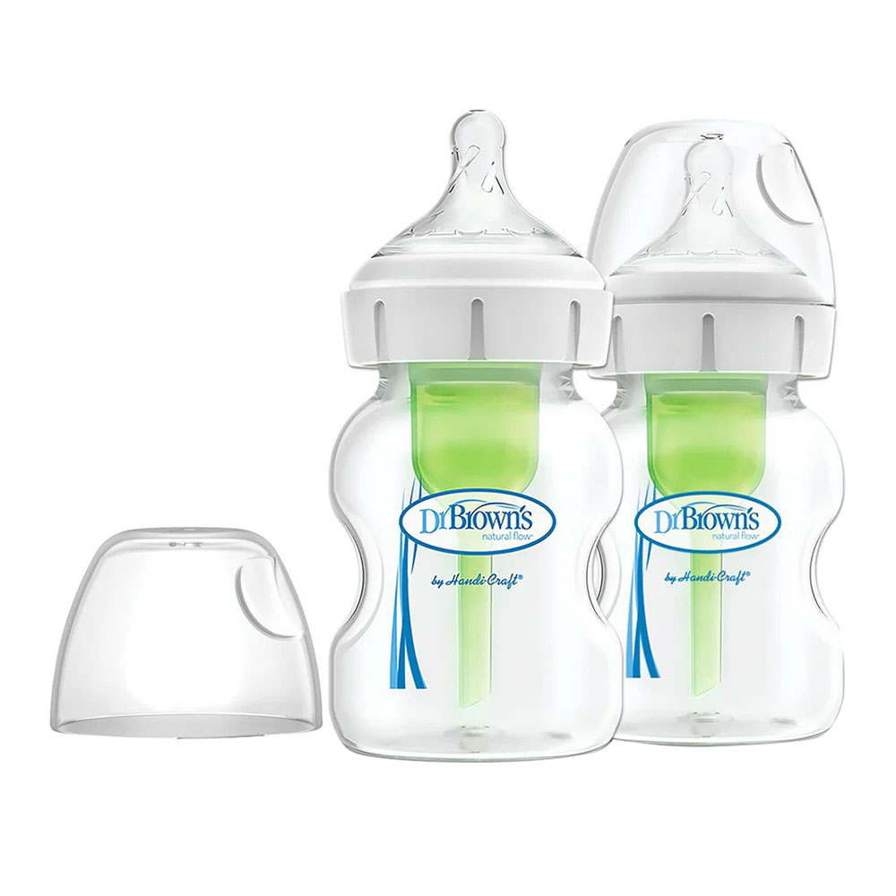 Dr. Brown's Polypropylene Wide-Neck Options+ Bottle - Pack of 2 - 150ml